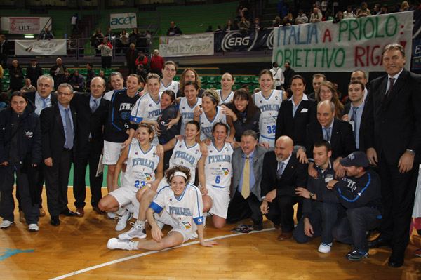 Italy qualify for EuroBasket Women 2009  ©  Federazione Italiana Pallacanestro 