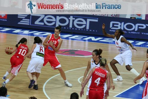 Spain vs Croatia at EuroBasket Women 2011 © womensbasketball-in-france.com  